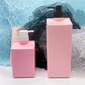 500ml 1000ml गुलाबी हाथ झाग प्लास्टिक की सफाई हाथ धोने का साबुन तरल की बोतलें