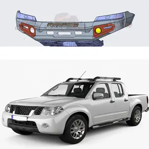 Cho 4X4 Off-Road Pick Up Xe Tải Thép Bumper Bull Bar Phụ Tùng Ô Tô Cho Nissan Navara D40