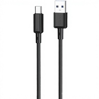 Cable de Datos USB Tipo-C PD60W 3A de Carga Rápida con Malla de Protección, 1M, TPE + Conductor de Cobre Puro, Longitud Personalizable, para Teléfono Móvil