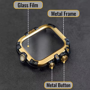 Cover completa <span class=keywords><strong>custodia</strong></span> rigida per PC per <span class=keywords><strong>Apple</strong></span> <span class=keywords><strong>Watch</strong></span> Ultra 49mm 46mm 45mm 44mm pellicola in vetro temperato <span class=keywords><strong>custodia</strong></span> antiurto per <span class=keywords><strong>Apple</strong></span> <span class=keywords><strong>Watch</strong></span> Case - Product Image 3