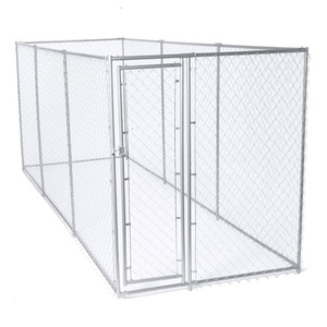 PRIME Outdoor <strong>Dog</strong> <strong>Kennel</strong> with Roof Heavy Duty Chain Link <strong>Dog</strong> Cage <strong>Run</strong> with Openable Feeding Doors - Product Image 4
