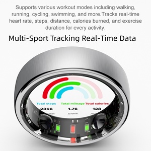 Yawell Factory Men Women Heart Rate <strong>Sleep</strong> Health Fitness Tracker <strong>Ring</strong> Titanium Alloy Nordic Vibration <strong>Smart</strong> <strong>Ring</strong> for IOS Android - Product Image 4