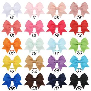 <span class=keywords><strong>2.</strong></span><span class=keywords><strong>3</strong></span>英寸罗缎丝带猪尾发弓弹性发带发带支架女孩婴儿婴儿发饰 - Product Image 4