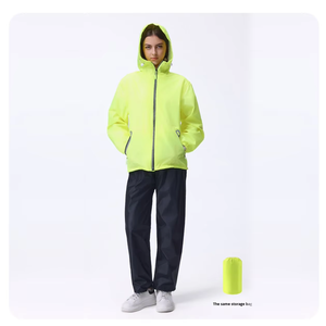 Ensemble imperméable ultra-fin en polyester : veste et <span class=keywords><strong>pantalon</strong></span>, style minimaliste et tendance, respirant et <span class=keywords><strong>chaud</strong></span> pour femme - Product Image 4