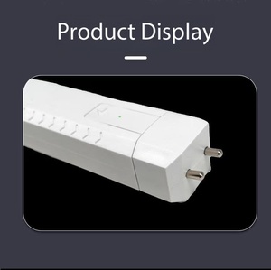 Lampe torche LED rechargeable avec prise européenne, chargement USB, lumière d'urgence portable, bouton poussoir, faisceau large à intensité variable - Product Image 6