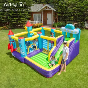 AirMyFun all'ingrosso gonfiaggio per bambini gonfiabile casa di rimbalzo castello gonfiabile con scivolo combinato