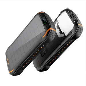 OEM/ODM portable slim solar charger/cell /panel ip67 waterproof dual usb / type-c 26800mah solar powerbank