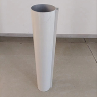 Tuyau de plafond décoratif rond en aluminium thermolaqué moderne pour usage intérieur/extérieur dans les hôtels et appartements