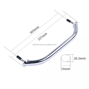 New thuyền lấy thanh 316 thép không gỉ đánh bóng bền lấy xử lý lan can phần cứng đa năng 7/8 "Kích thước - Product Image 2