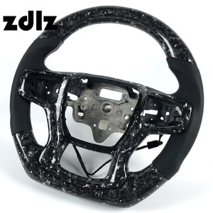 Volant personnalisé en cuir perforé et fibre de carbone forgée pour Chevrolet Silverado <span class=keywords><strong>Corvette</strong></span> C8 Cruze - Product Image 3