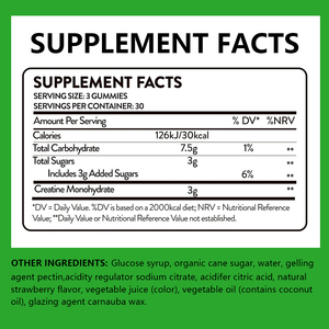 Gomitas de Creatina Monohidrato de Marca Privada, Suplementos de 3g para el Crecimiento Muscular, Aumento de Energía para Adultos - Product Image 2