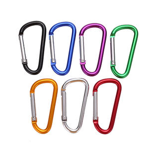 JH-DSK-D1 Type D Aluminum Carabiner Key <b>Clip</b> Outdoor Mini <b>Spring</b> Buckle Universal Use Lightweight Hook - Product Image 2
