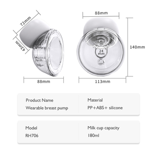 Bomba de leche eléctrica inteligente de silicona cómoda personalizada con botón de pantalla táctil Led más vendida, extractor de leche portátil - Product Image 6