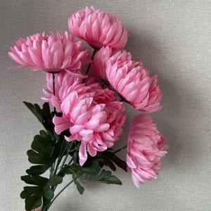 Grande fleur artificielle ISEVIAN, chrysanthème <span class=keywords><strong>pour</strong></span> arrangement funéraire - Product Image 6
