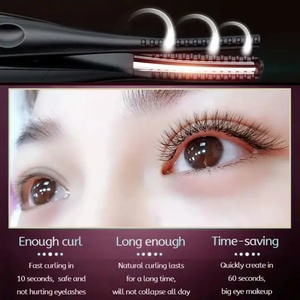 Top Sellers Makeup Kit 3D Mini Portable Rechargeable Black Eyelash <b>Brush</b> with Comb Heated Eyelash Curler Electric Lash Curler - Product Image 3