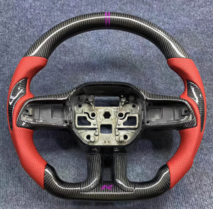 Volant de course personnalisé en fibre de carbone véritable pour <span class=keywords><strong>Ford</strong></span> <span class=keywords><strong>Mustang</strong></span> 2012, 2013, 2014, forgé Napa personnalisé - Product Image 3