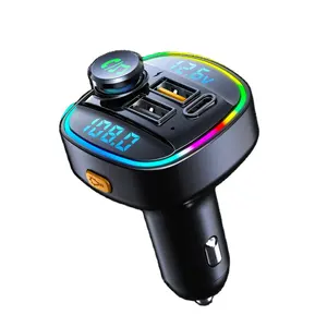 Car PD20W Type C Mobile Phone Charger Hands Free Phone 85-108 BT5.0 Bluetooth-MP3 Player FM Transmitter