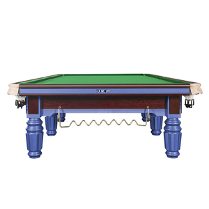 Table <span class=keywords><strong>de</strong></span> <span class=keywords><strong>billard</strong></span> professionnelle <span class=keywords><strong>de</strong></span> 12 pieds pour tournoi avec tissu Hainsworth, coussinets en acier, poches en cuir véritable et billes <span class=keywords><strong>de</strong></span> qualité - Product Image 2