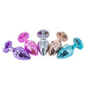 Plug anal en métal violet en forme de diamant, dilatateur anal pour hommes et femmes, jouet pour masturbation, massage en extérieur, jouet pour adultes, SM - Product Image 6
