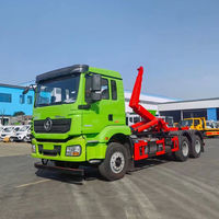 Camion benne à benne basculante Shacman 6X4 avec grue de ramassage, 25 tonnes, vente directe usine