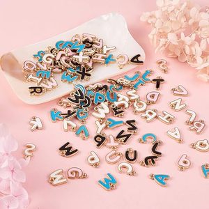 26 Breloques Lettres Double Face en Émail, Pendentifs Initiales Alphabet pour Bijoux DIY, Porte-clés, Scrapbooking et Fournitures de Décoration - Product Image 3