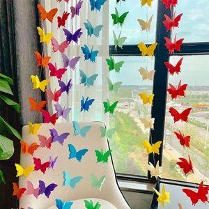 Guirlandes en papier papillon, couleurs dégradées, pour mariage, anniversaire, baby shower, fêtes et décoration de chambre d'enfant - Product Image 3