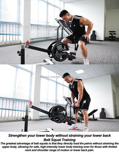 Base de fixation debout libre en attente de brevet et fixation de squat de ceinture compacte pour l'entraînement de gymnastique à domicile - Product Image 3