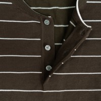 AiNear Vente en gros de logo personnalisé OEM ODM rétro d'été à manches courtes col rond boutonné T-shirt en coton tricoté pour hommes