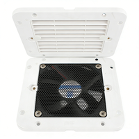 Système de ventilation étanche pour camping-car, 1 fenêtre, ventilateur d'évacuation silencieux blanc avec moustiquaire