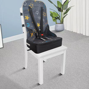 Chaise haute durable et robuste pour bébés et enfants, coussin personnalisé, siège portable antidérapant, <span class=keywords><strong>rehausseur</strong></span> carré en éponge avec sangle - Product Image 2