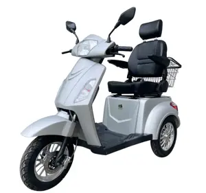 TUV CE skuter listrik 3 roda bersertifikasi, skuter listrik mobilitas orang tua 48V 500W untuk sepeda motor