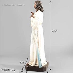 Estatuas Religiosas Católicas de Resina al por Mayor de Fábrica, Estatua de la Divina Misericordia de <span class=keywords><strong>Jesucristo</strong></span>, 7.87'' de Alto - Product Image 6