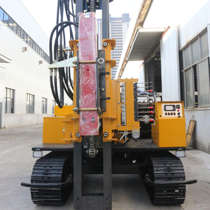 Pilote de pile hydraulique à chenilles auto-nivelant élevé personnalisé nouvelle machine de pilonnage de centrale solaire diesel avec moteur de pompe à moteur direct - Product Image 5