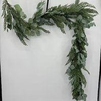 Guirlandes artificielles d'usine 2025, eucalyptus et cyprès, décoration de plantes artificielles de Noël