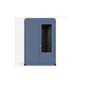 Cabina de Oficina Compacta Vocal Pod Platinum de Diseño Único con Paneles Acústicos para Espacio de Trabajo Privado Disponible para la Venta - Product Image 2