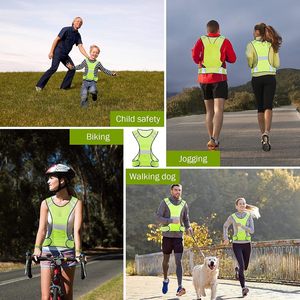 เสื้อกั๊กวิ่งสะท้อนแสงแบบตาข่ายมองเห็นได้ชัดเจนพร้อมกระเป๋าขนาดใหญ่สำหรับกิจกรรมกลางแจ้ง - Product Image 5