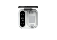 2026 Travel Best-Selling 650Mah Compact Portable Led Clock Display Uvc Toothbrush Sanitizers Holder dengan Pemanas