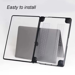 <span class=keywords><strong>Coque</strong></span> PC et TPU All-Corner Edge Soft TPU Frosted Scratch-Resistant PC Shockproof Hard Cover pour <span class=keywords><strong>Macbook</strong></span> Air <span class=keywords><strong>Pro</strong></span> <span class=keywords><strong>13</strong></span> 14 16 Inch - Product Image 3