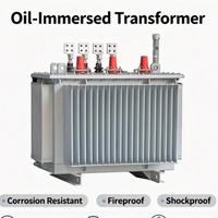 Transformateur de puissance triphasé immergé dans l'huile antirouille 200 kVA, bornes tout cuivre, directement de l'usine