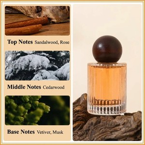 Parfum unisexe <span class=keywords><strong>Oud</strong></span> & Bois de Santal, notes boisées orientales, fragrance <span class=keywords><strong>l</strong></span>égère et longue durée avec senteur de temple - Product Image 3
