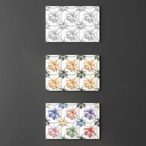 Azulejos de baño de ducha modernos de 30x45cm, azulejos decorativos de cerámica con diseño de flores 3D de 300x450mm, azulejos interiores de suelo y pared de 12x18 - Product Image 1