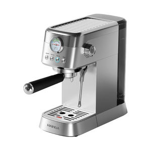 Machine à Café Espresso en Acier Inoxydable 20 BAR du Fabricant, Machine à Café Électrique Portable avec Buse Vapeur pour Mousse de Lait - Product Image 1