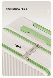 <span class=keywords><strong>Valise</strong></span> multifonctionnelle à ouverture frontale, roues silencieuses, serrure à combinaison et grande capacité, idéale pour les adolescents et les jeunes filles, utilisation en voyage - Product Image 5