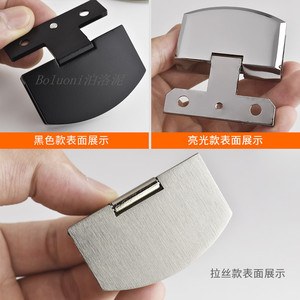Boluoni Glass Hinge 6-8mm Thick Zinc Alloy Surface Mount For <b>Cabinet</b> Door - Product Image 4