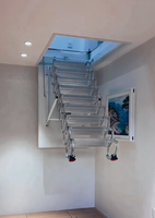 Escabeau électrique moderne pour usage domestique, en acier au carbone, capacité de charge 300 kg, hauteur extensible 12,5 pieds, automatique pour grenier