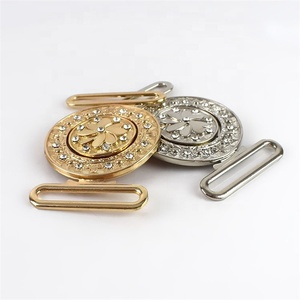 Meetee AP303 capa Aleación de diamantes de imitación botón señoras cinturón talla hebillas - Product Image 6