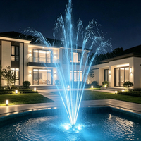 Fontaine Flottante Commerciale Water Faery en Acier Inoxydable 304/316 avec Lumières LED Multicolores, Design Moderne, Écologique et Facile à Installer