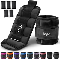 Poids de cheville réglables unisexes en néoprène durable et écologique, multicolores, avec logo personnalisé, pour yoga, marche et course à pied