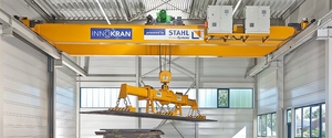 Pont roulant à double poutre durable de 5 tonnes pour l'entretien des presses à rouleaux des cimenteries et les opérations en continu en atelier - Product Image 4