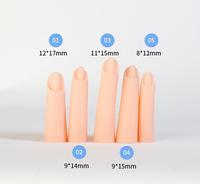 Lanbiao Salon professionnel en silicone pour l'exercice de la main en plastique souple pratique pour l'entraînement des ongles pour les fournitures d'ongles pratique doigt